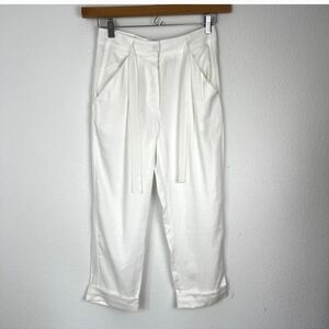 Aritzia Wilfred Allant Lyocell Linen Blend Crop Pant Trouser 2